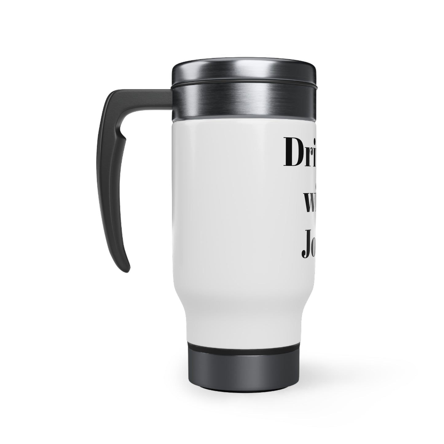 Stainless Steel Travel Mug with Handle, 14oz