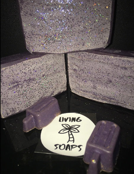 Grape Soda Pop Glitter Soap (Small Bar)