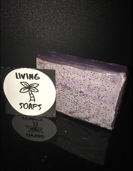 Grape Soda Pop Glitter Soap (Small Bar)